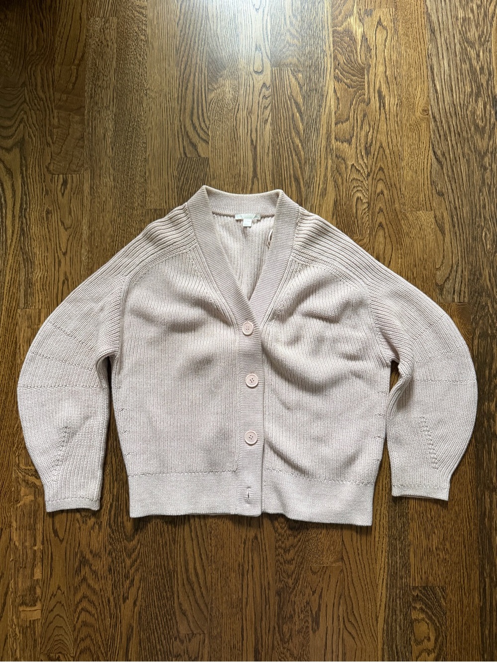 Cos 100% cotton cardigan with barrel sleeves